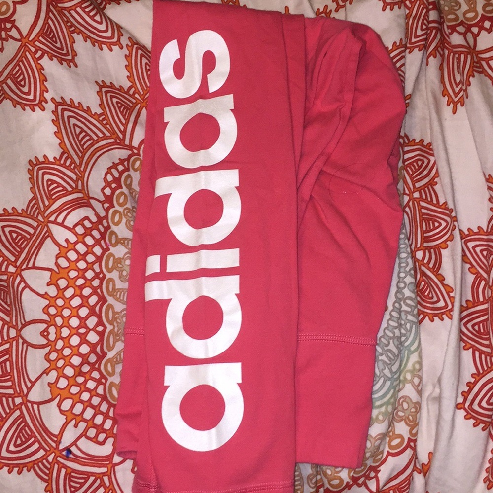 Pink adidas leggings